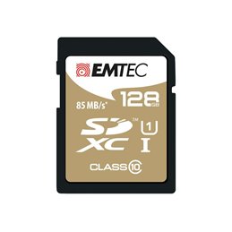 SDXC 128GB Emtec CL10 EliteGold UHS-I 85MB/s Blister 128GB | buy2say.com