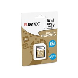 SDXC 64GB Emtec CL10 EliteGold UHS-I 85MB/s Blister von buy2say.com! Empfohlene Produkte | Elektronik-Online-Shop