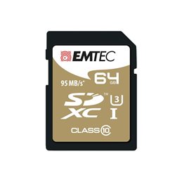 SDXC 64GB EMTEC SpeedIn CL10 95MB/s FullHD 4K UltraHD Blister från buy2say.com! Anbefalede produkter | Elektronik online butik