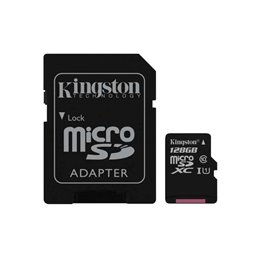 Micro-SD Card 128GB Kingston SDHC UHS-I C10 mit Adapter SDC10G2/128GB 128GB | buy2say.com