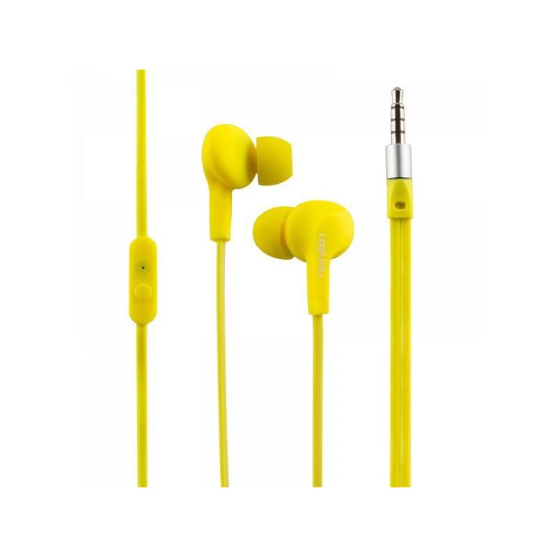 Logilink Waterproof (IPX6) Stereo In-Ear Headset. yellow (HS0043) von buy2say.com! Empfohlene Produkte | Elektronik-Online-Shop