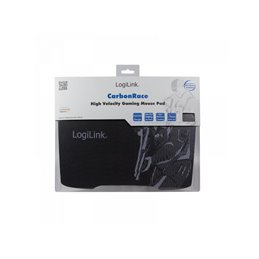 Logilink XL Gaming-Mousepad. 330 x 250 mm. black with imprint (ID0135) LogiLink | buy2say.com LogiLink