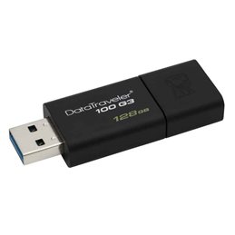 Kingston USB Flash 128GB black DT100G3/128GB fra buy2say.com! Anbefalede produkter | Elektronik online butik