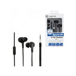 Logilink Waterproof (IPX6) Stereo In-Ear Headset. Black (HS0042) från buy2say.com! Anbefalede produkter | Elektronik online buti