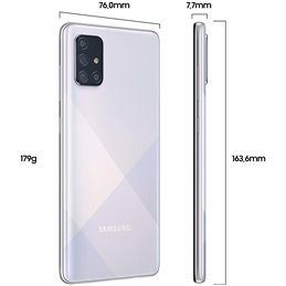 Samsung Galaxy A71 128GB Silver 6.6 Android SM-A715FZSUDBT från buy2say.com! Anbefalede produkter | Elektronik online butik