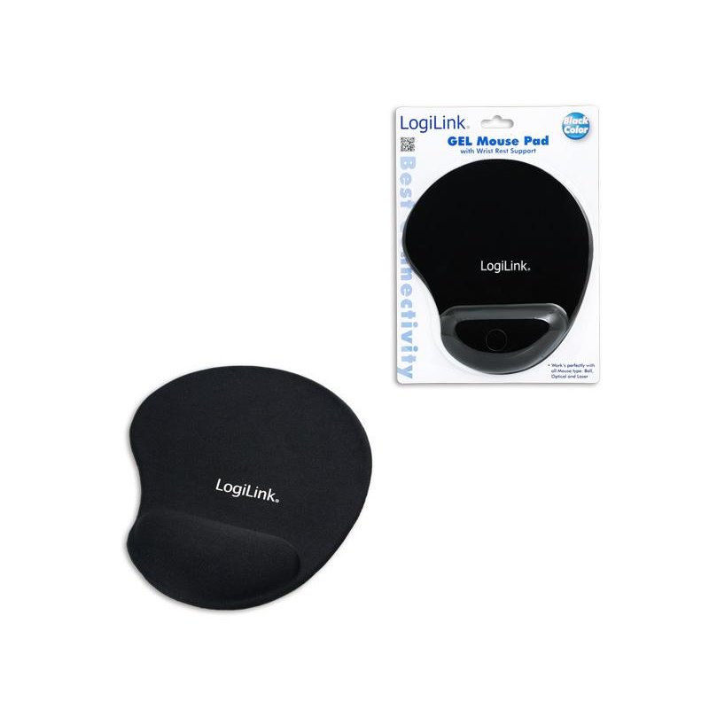 LogiLink Mousepad with silicone gel hand rest Black ID0027 från buy2say.com! Anbefalede produkter | Elektronik online butik