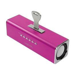Logilink Discolady Soundbox with MP3 Player and FM Radio pink (SP0038P) von buy2say.com! Empfohlene Produkte | Elektronik-Online