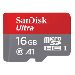 SanDisk MicroSD Card 16GB  Ultra A1 Class 10 SDSQUAR-016G-GN6MA от buy2say.com!  Препоръчани продукти | Онлайн магазин за електр
