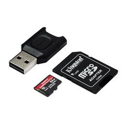 Kingston Canvas React Plus MicroSDXC SDCR2 64GB w/Ad. + Reader MLPMR2/64GB from buy2say.com! Buy and say your opinion! Recommend