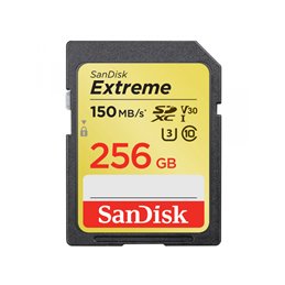 SanDisk SDXC 256GB Extreme Class 10 150/70 V30 UHS-I U3 SDSDXV5-256G-GNCIN от buy2say.com!  Препоръчани продукти | Онлайн магази