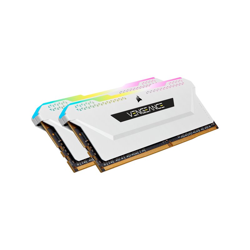 DDR4 16GB PC 3600 CL18 CORSAIR (2x8GB) Vengeance RGB CMH16GX4M2D3600C18W fra buy2say.com! Anbefalede produkter | Elektronik onli