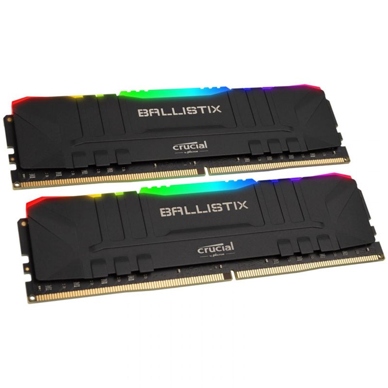 DDR4 32GB KIT 2x16GB PC 3200 Crucial Ballistix RGB BL2K16G32C16U4BL black från buy2say.com! Anbefalede produkter | Elektronik on