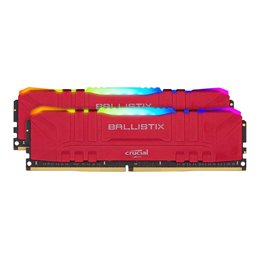 Crucial Ballistix RGB 32GB  Red DDR4-3000 CL15 BL2K16G30C15U4RL fra buy2say.com! Anbefalede produkter | Elektronik online butik