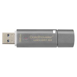 Kingston DataTraveler Locker+ G3 32GB Silver USB flash drive DTLPG3/32GB från buy2say.com! Anbefalede produkter | Elektronik onl