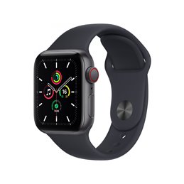 Apple Watch SE GPS+ Cellular 40mm Space Grey Aluminium Case with Midnight Sport Band MKR23FD/A from buy2say.com! Buy and say you