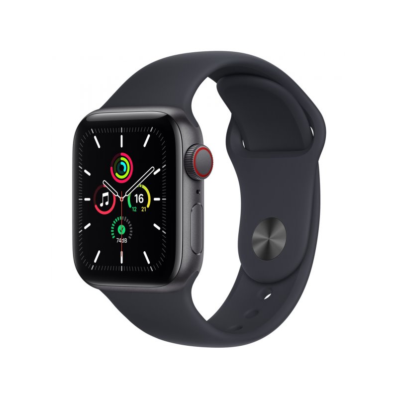 Apple Watch SE GPS+ Cellular 40mm Space Grey Aluminium Case with Midnight Sport Band MKR23FD/A от buy2say.com!  Препоръчани прод