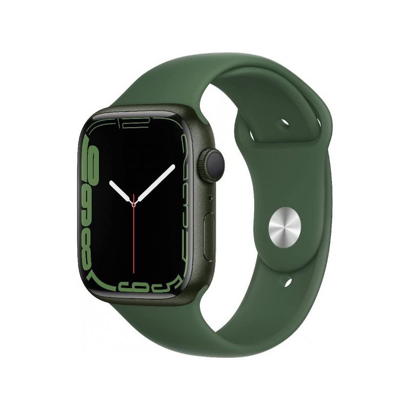 Apple Watch Series 7 GPS 45mm Green Aluminium Case with Clover Sport Band MKN73FD/A from buy2say.com! Buy and say your opinion! 