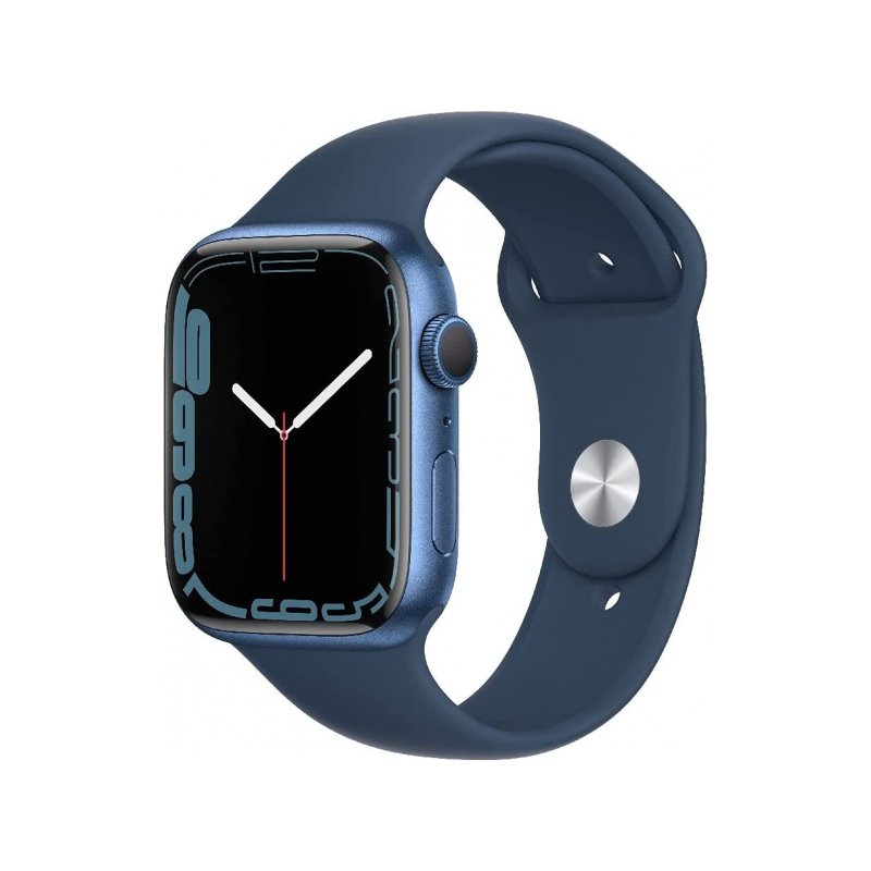 Apple Watch Series 7 GPS 45mm Blue Aluminium Case with Abyss Sport Band MKN83FD/A от buy2say.com!  Препоръчани продукти | Онлайн