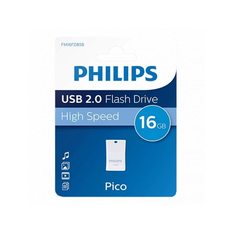 Philips USB-Stick 16GB 2.0 USB Drive Pico FM16FD85B/00 alkaen buy2say.com! Suositeltavat tuotteet | Elektroniikan verkkokauppa