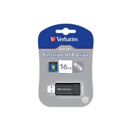 USB FlashDrive 16GB Verbatim PinStripe (Black) 49063 от buy2say.com!  Препоръчани продукти | Онлайн магазин за електроника