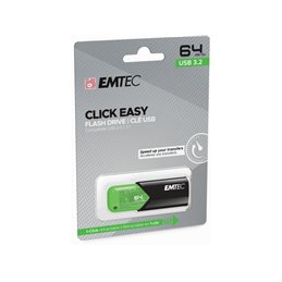 USB FlashDrive 64GB EMTEC B110 Click Easy (Gr�n) USB 3.2 (20MB/s) fra buy2say.com! Anbefalede produkter | Elektronik online buti