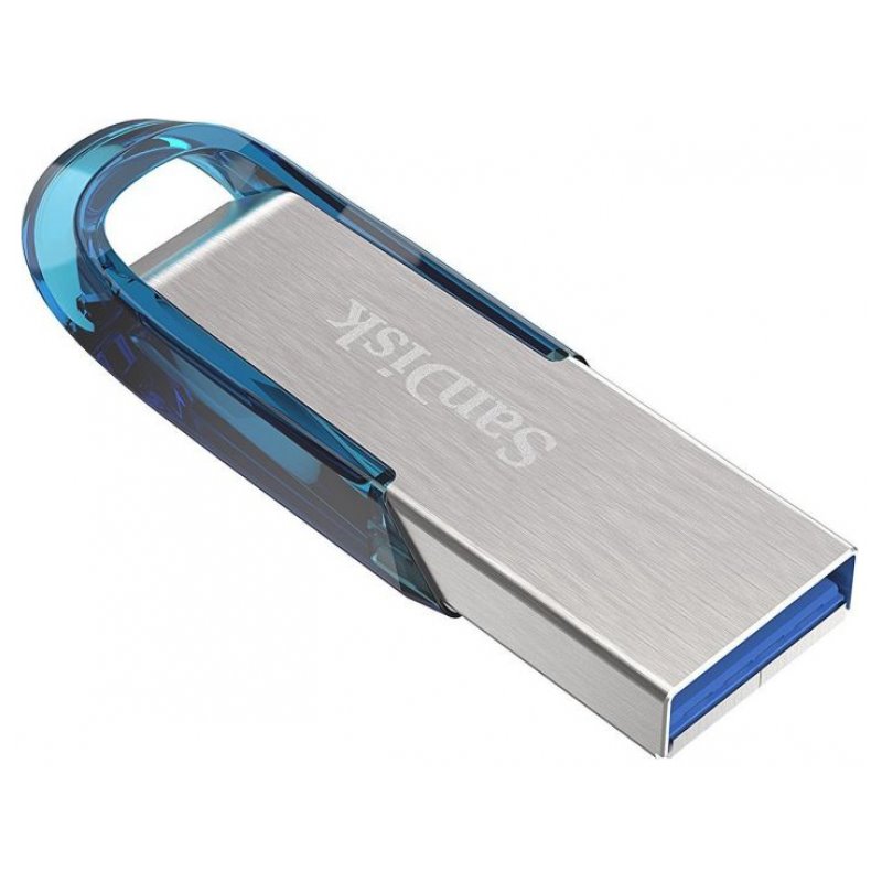 SanDisk USB FD Cruzer Ultra Flair 128GB USB 3.0 Blue SDCZ73-128G-G46B fra buy2say.com! Anbefalede produkter | Elektronik online 