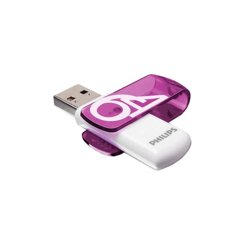 Philips USB 2.0 64GB Vivid Edition Purple FM64FD05B/10 от buy2say.com!  Препоръчани продукти | Онлайн магазин за електроника