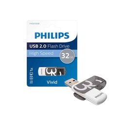 Philips USB 2.0 32GB Vivid Edition Grey FM32FD05B/10 alkaen buy2say.com! Suositeltavat tuotteet | Elektroniikan verkkokauppa