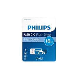 Philips USB 2.0 16GB Vivid Edition Blue FM16FD05B/10 från buy2say.com! Anbefalede produkter | Elektronik online butik