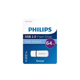 Philips USB 2.0 64GB Snow Edition Purple FM64FD70B/10 fra buy2say.com! Anbefalede produkter | Elektronik online butik