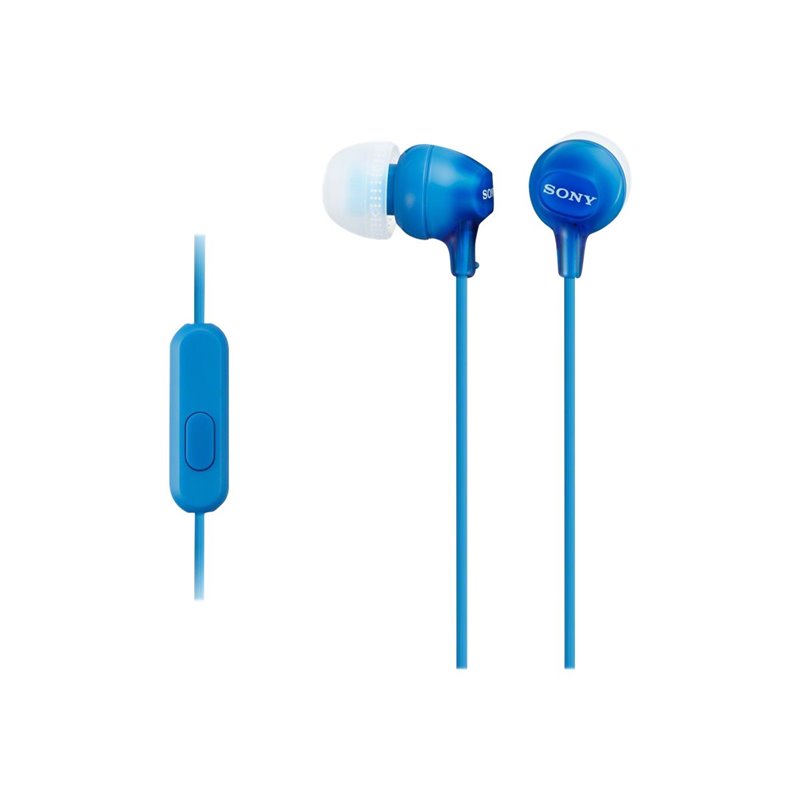 Sony MDR-EX15APLI Earphones with microfone Blau MDREX15APLI.CE7 fra buy2say.com! Anbefalede produkter | Elektronik online butik
