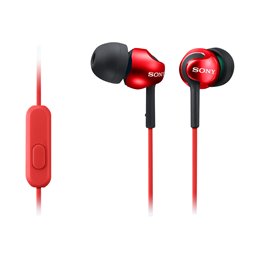Sony MDR-EX110APR Earphones with microfone Rot MDREX110APR.CE7 from buy2say.com! Buy and say your opinion! Recommend the product
