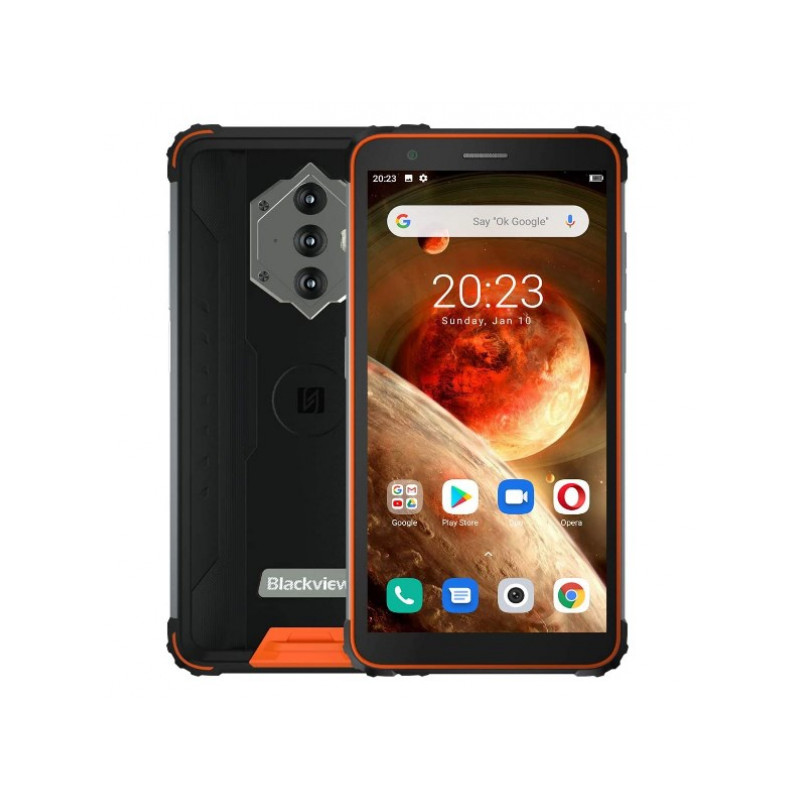 Blackview BV6600 64GB Dual SIM Outdoor Smartphone GBV6600 ORANGE från buy2say.com! Anbefalede produkter | Elektronik online buti