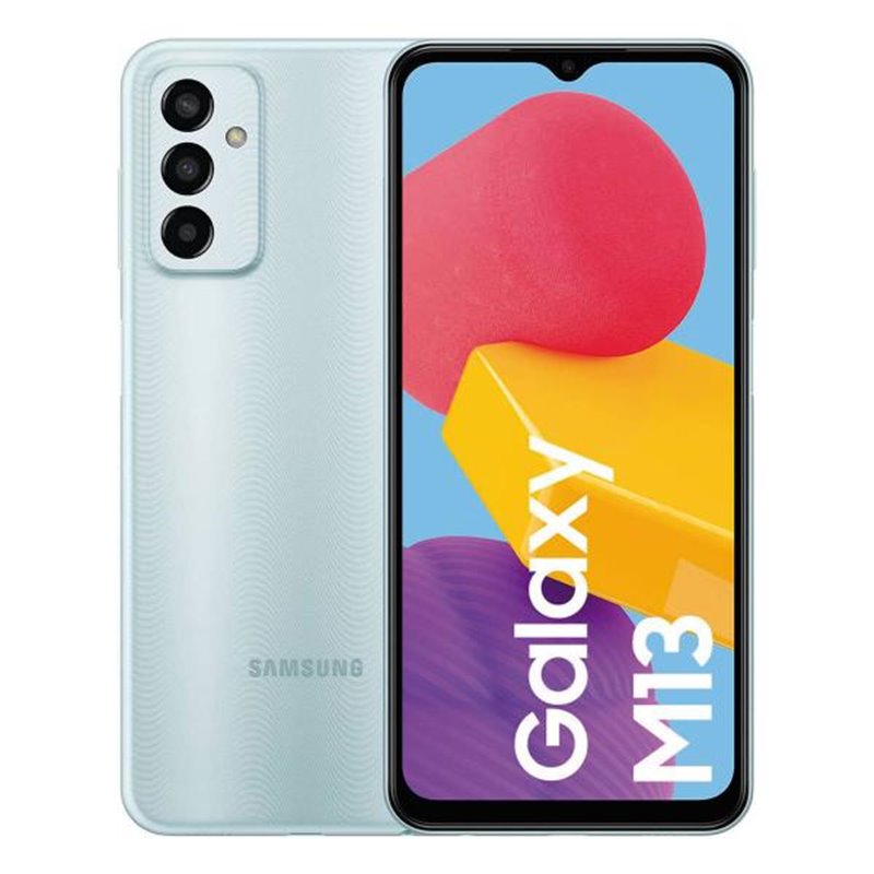 Samsung Galaxy M13 4GB/128GB Azul (Light Blue) Dual SIM M135F от buy2say.com!  Препоръчани продукти | Онлайн магазин за електрон