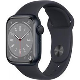 Apple Watch Series 8 41mm (GPS) Aluminium Midnight Black Case Sport Band Black från buy2say.com! Anbefalede produkter | Elektron