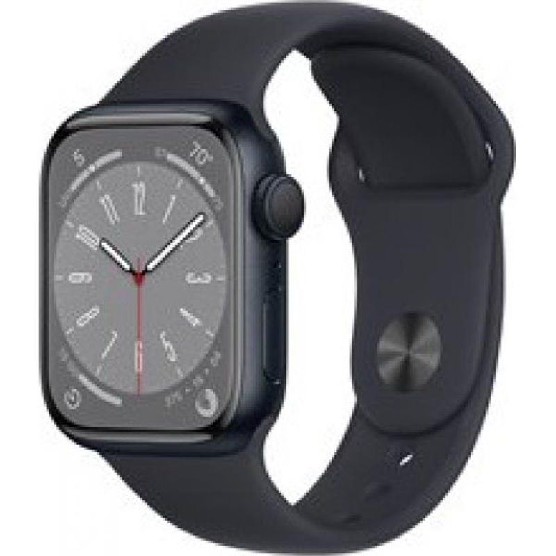 Apple Watch Series 8 41mm (GPS) Aluminium Midnight Black Case Sport Band Black från buy2say.com! Anbefalede produkter | Elektron