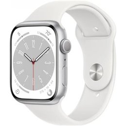 Apple Watch Series 8 41mm (GPS) Aluminium Silver Case Sport Band White от buy2say.com!  Препоръчани продукти | Онлайн магазин за