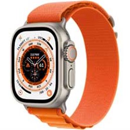 Smartwatch Apple Watch Ultra 49mm Titan Case Orange Alpine Loop Small EU von buy2say.com! Empfohlene Produkte | Elektronik-Onlin