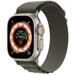 Apple Watch Ultra Mnhj3ty/A Gps+Cellular 49mm Titanium Case With Green Alpine Loop-S from buy2say.com! Buy and say your opinion!