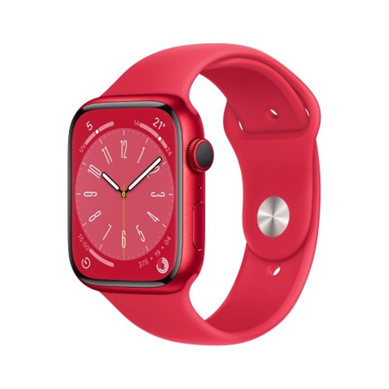 Apple Watch Mnp73ty/A Series 8 Gps 41mm Red Aluminium Case With Red Sport Band fra buy2say.com! Anbefalede produkter | Elektroni