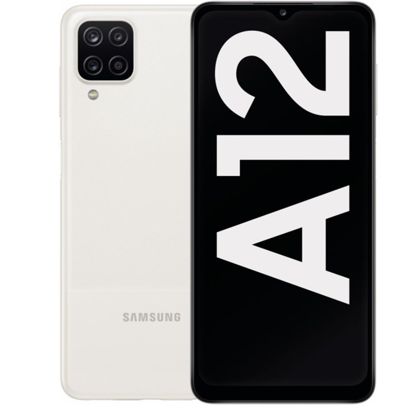 Samsung SM-A125F Galaxy A12 Dual Sim 4+64GB white DE SM-A125FZWVEUB från buy2say.com! Anbefalede produkter | Elektronik online b
