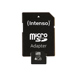 MicroSDHC 4GB Intenso +Adapter CL4 Blister fra buy2say.com! Anbefalede produkter | Elektronik online butik