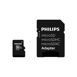Philips MicroSDHC 32GB CL10 80mb/s UHS-I +Adapter Retail от buy2say.com!  Препоръчани продукти | Онлайн магазин за електроника