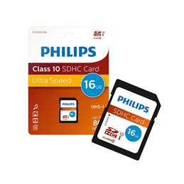 Philips SDHC 16GB CL10 UHS-I 80mb/s Retail fra buy2say.com! Anbefalede produkter | Elektronik online butik