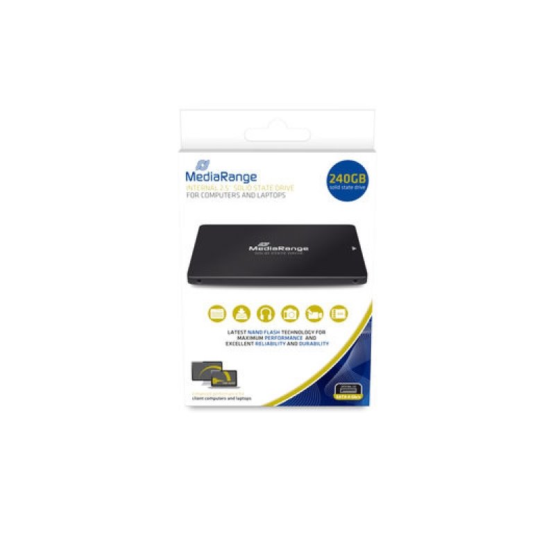 MediaRange SSD 240GB USB 2.5 Intern MR1002 Schwarz MR1002 från buy2say.com! Anbefalede produkter | Elektronik online butik