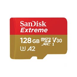 SDXC MicroSD Card 128GB SanDisk Extreme SDSQXA1-128G-GN6MA från buy2say.com! Anbefalede produkter | Elektronik online butik