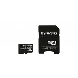 Transcend  MicroSD/SDHC Card 32GB Class10 w/adapter TS32GUSDHC10 fra buy2say.com! Anbefalede produkter | Elektronik online butik