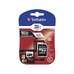 Verbatim MicroSD/SDHC  Card 16GB Premium Class10 + Adapte retail 44082 from buy2say.com! Buy and say your opinion! Recommend the