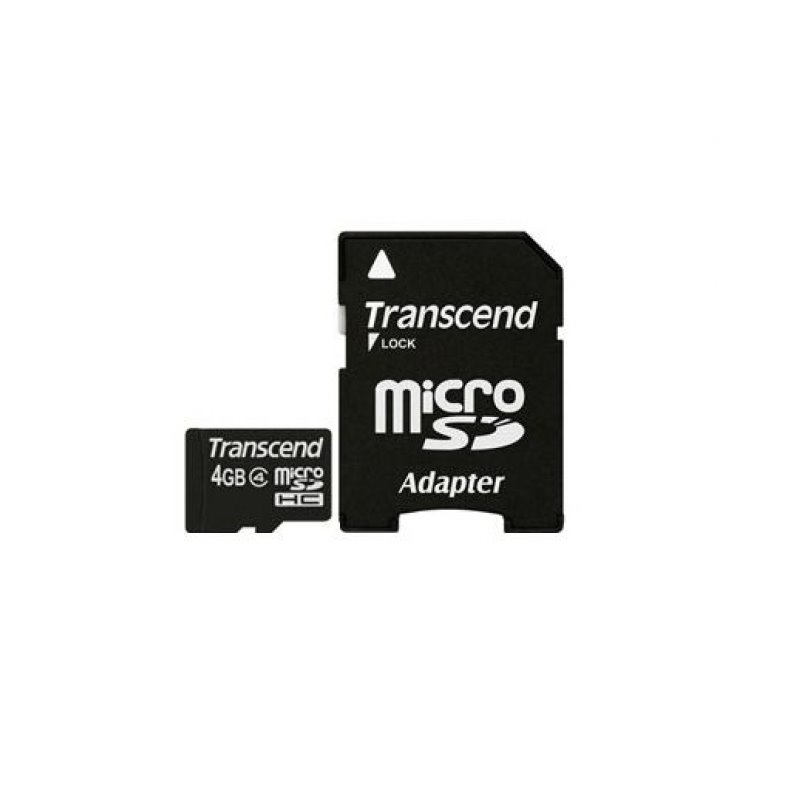 Transcend MicroSD Card 4GB SDHC Cl.4  W/Ad. TS4GUSDHC4 alkaen buy2say.com! Suositeltavat tuotteet | Elektroniikan verkkokauppa