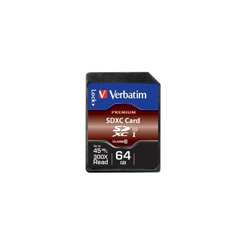 Verbatim SD Card 64GB SDXC Premium Class 10 retail 44024 от buy2say.com!  Препоръчани продукти | Онлайн магазин за електроника